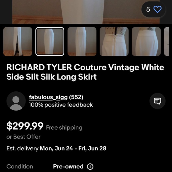 NWT Vintage Richard Tyler Couture Tulle Skirt - Picture 8 of 8